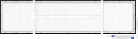 Mexen Brill-S, stropný LED panel 120×30 cm, 36 W, neutrálna biela 4000K, L207-120-030-3640-70