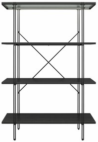 Čierna knižnica v dekore duba 79x117 cm Wainwright - Queer Eye