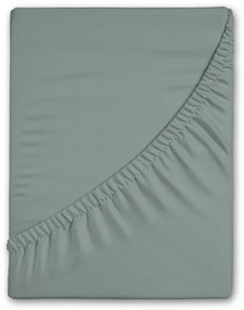Zelená napínacia flanelová plachta 90x200 cm – Good Morning