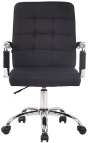 Design-Shop Kancelárska stolička D-Pro látka - Čierna
