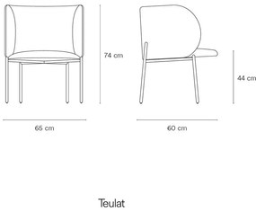 Čierne kreslo z imitácie kože Mogi - Teulat