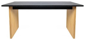 Jedálenský stôl s doskou v dubovom dekore 90x160 cm Stripe - Woodman