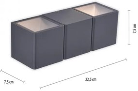 Paul Neuhaus 9658-13 - LED Vonkajšie nástenné svietidlo MARCEL 2xLED/4W/230V IP54