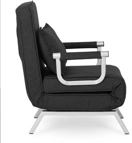 Kreslo pohovka rozkladacia PRATO čierna - vintino.sk