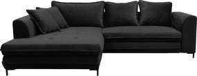 XXXLutz ROHOVÁ SEDAČKA, textil, čierna Livetastic - Sedačky - 001574004318