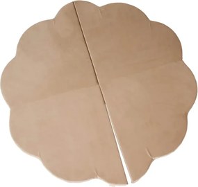 Detská variabilná podložka na hranie flower zlatá 160 cm