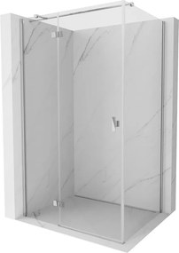 Mexen, Mexen Mist H T sklápací sprchový kút ľavý 85 x 80 cm, priehľadný, chróm - 8A5T-085-080-01-00-L