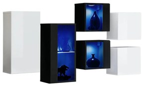 Komoda Switch SB IV biela/čierna