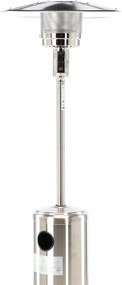 Garden Line Záhradný plynový ohrievač z nerezovej ocele, 221 CM