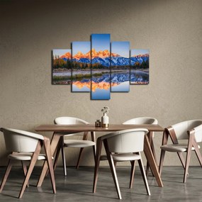 Obraz zasnežených horských štítov (150x105 cm)