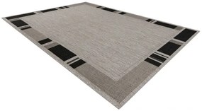 Koberec SIZAL FLOORLUX 20195 strieborný / čierny