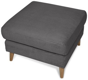 Tmavosivá menčestrová podnožka Paris – Scandic