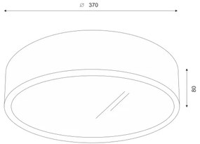 Brilagi - LED Stropné svietidlo CARVALHO 2xE27/60W/230V dub orech pr. 37 cm
