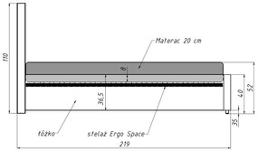 Manželská posteľ: allos 140x200