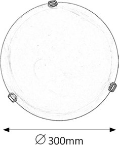 Rabalux ALABASTRO 3202 prisadené svietidlo 1x60W | E27 | IP20 - biely alabaster