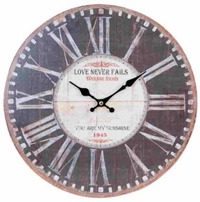 Nástenné hodiny Clayre &amp; EEF, 6KL0414, 34cm