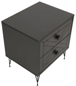 Nočný stolík Luna Anthracite