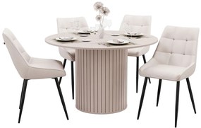 JEDÁLENSKÝ SET LANDRY KAŠMÍR STÔL + 4 STOLIČKY