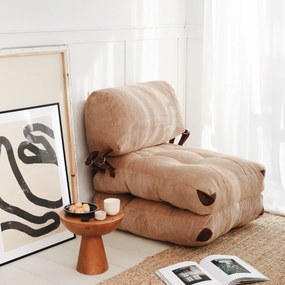 Skladacie kreslo Kadife Camel
