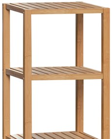 Autronic - Regál, 5 políc, masív bambus, prírodný odtieň, nosnosť 15 kg - DR-011-3 AKCE