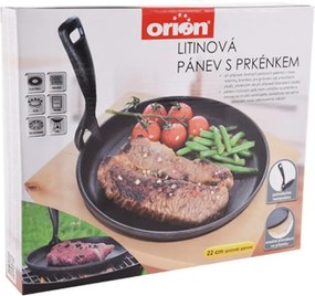 Orion Panvica liatina s doštičkou, 22 cm