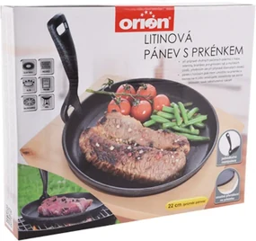Orion Panvica liatina s doštičkou, 22 cm