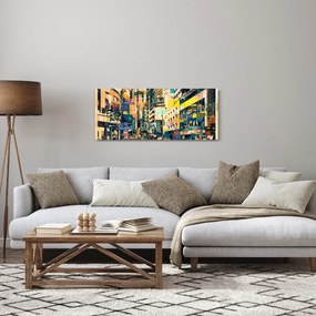 Obraz maľované abstrakcie (120x50 cm)