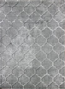 BE Koberec Elite 17391 GREY – sivý obdĺžnikový Rozmer: 80x150 cm