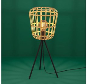 Eglo 390154 - Stolná lampa MONTEZUELO 1xE27/40W/230V bambus