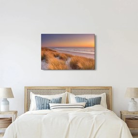 Obraz - Pláž pri západe slnka (90x60 cm)