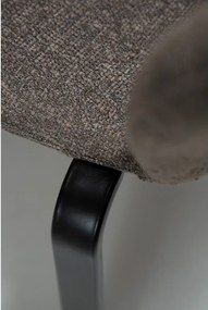 Hnedá čalúnená jedálenská stolička Heap – DAN-FORM Denmark