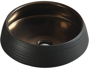 Mexen Ariana umývadlo na dosku 43 x 43 cm, čierna/zlatá - 22054366