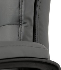 Kancelárske kreslo PEDRO — ekokoža, sivá