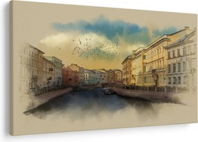 Obraz - Moyka rieka, Petrohrad, Rusko (90x60 cm)