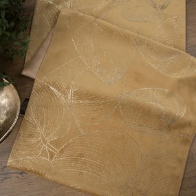 Dekorstudio Elegantný zamatový behúň na stôl BLINK 16 zlatý Rozmer behúňa (šírka x dĺžka): 35x180cm