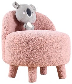 Detské kreslo PIXI, priemer 46 cm, ružové