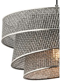 Závesný luster na lanku COUPER 1xE27/60W/230V sivá/lesklý chróm