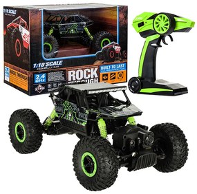 KIK RC auto Rock Crawler HB 2,4 GHz 1:18 zelená