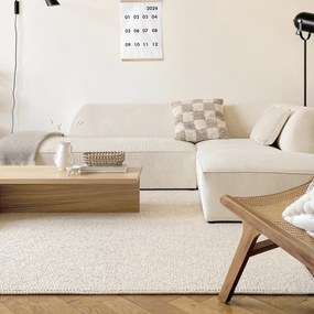 Balta, Metrážny koberec Wolly 610 sv. béžová, na mieru, šíře 4m, béžová, filc, detská izba