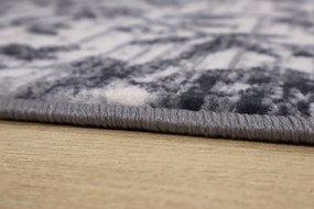 Alfa Carpets, TRHÁK: Kusový koberec Flowers grey, 190x280, šedá, obývacia izba