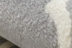 Koberec BCF Morad TRELLIS Vzor marocká mreža, svetlosivý