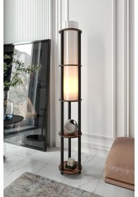 Stojacia lampa s poličkami NOTO 1xE27/40W/230V hnedá/čierna