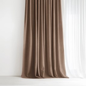 Goldea dekoračný záves marbella - moka 140x135 cm