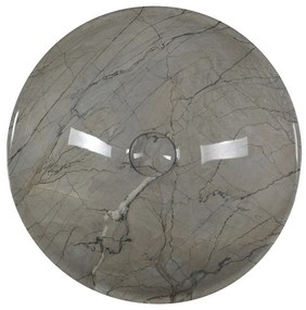 Sivé keramické okrúhle umývadlo ø 42 cm Dalma – Sapho