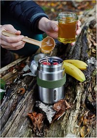 Termoska na jedlo z nehrdzavejúcej ocele v striebornej farbe 400 ml – Black + Blum