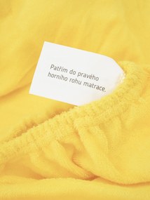 Froté plachta 160 × 200 cm - žltá