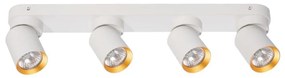 Bodové svietidlo ANDY 4xGU10/8W/230V biela/zlatá