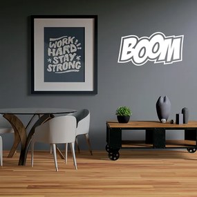 Sablio Samolepka na stenu: nápis BOOM - 120x60 cm