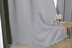 Svetlosivý záves OXFORD 140x250 cm Zavesenie: Kovové krúžky