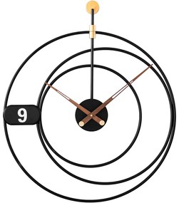 Dizajnové kovové hodiny MPM E04.4477.90, čierne